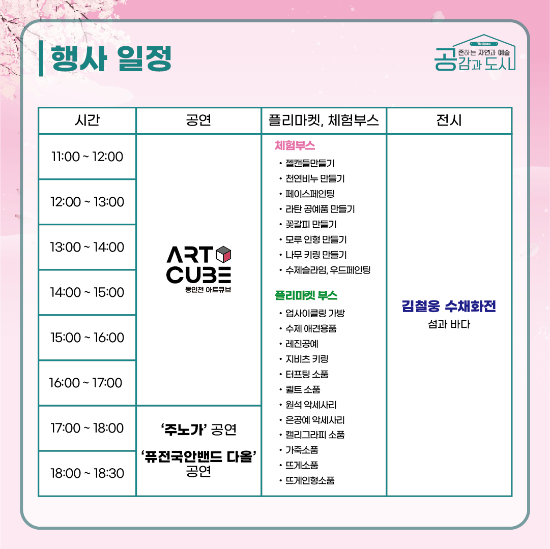 2025년 4월 26일(토) 동인천 아트큐브 정기문화행사 1